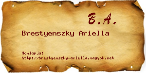 Brestyenszky Ariella névjegykártya